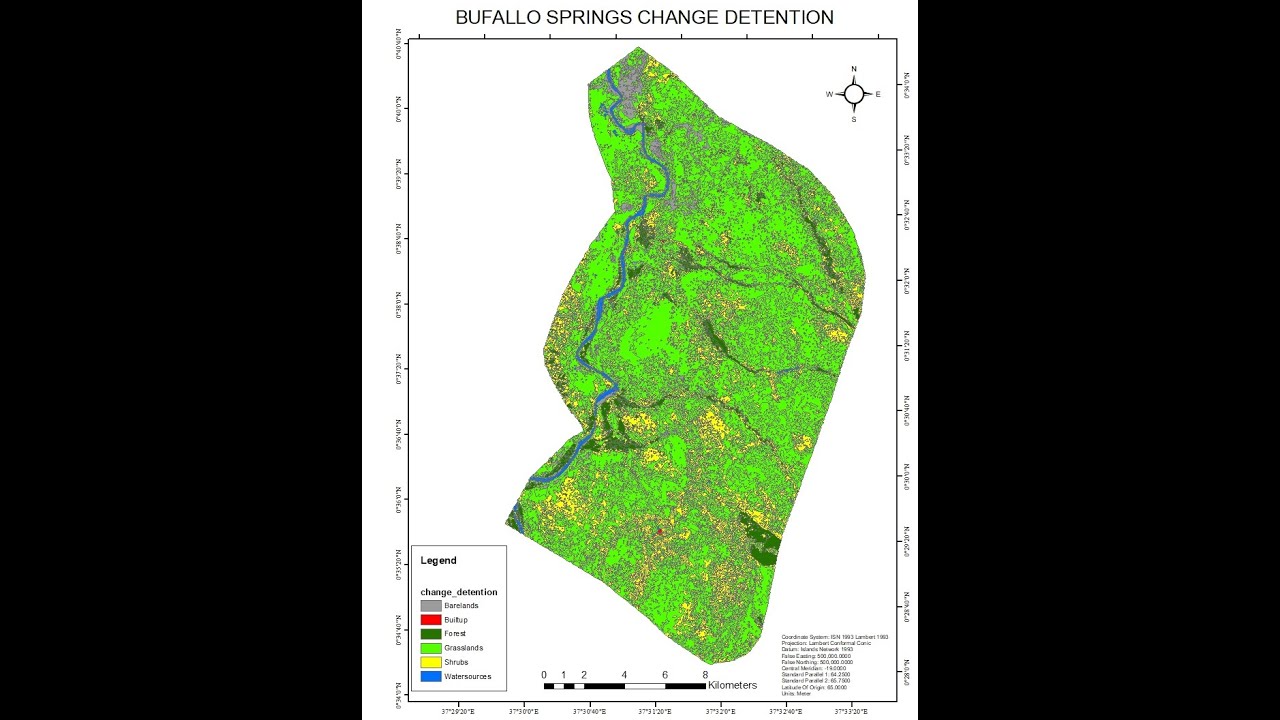 CHANGE DETENTION AND LAND USE LAND COVER