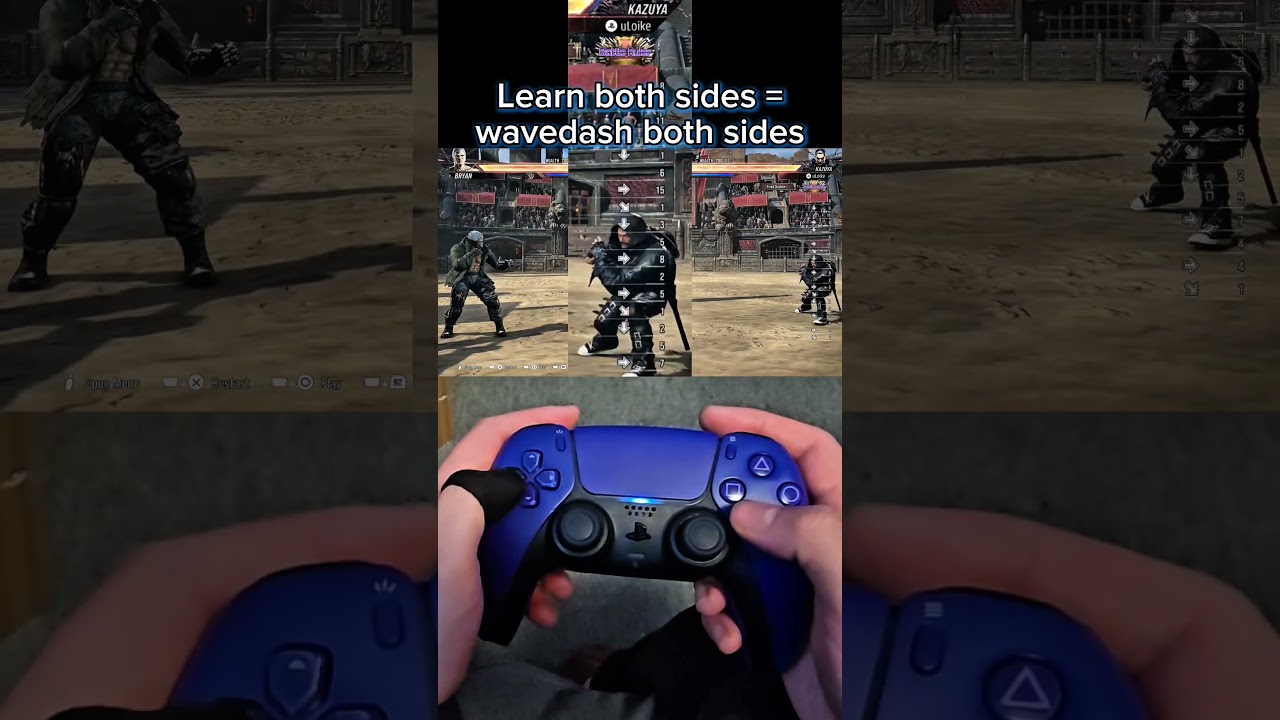 Backdash pad + wavedash pad/stick P2 #viral #fyp  #kazuya #dpad #ps5 #gaming #kbd #wavedash