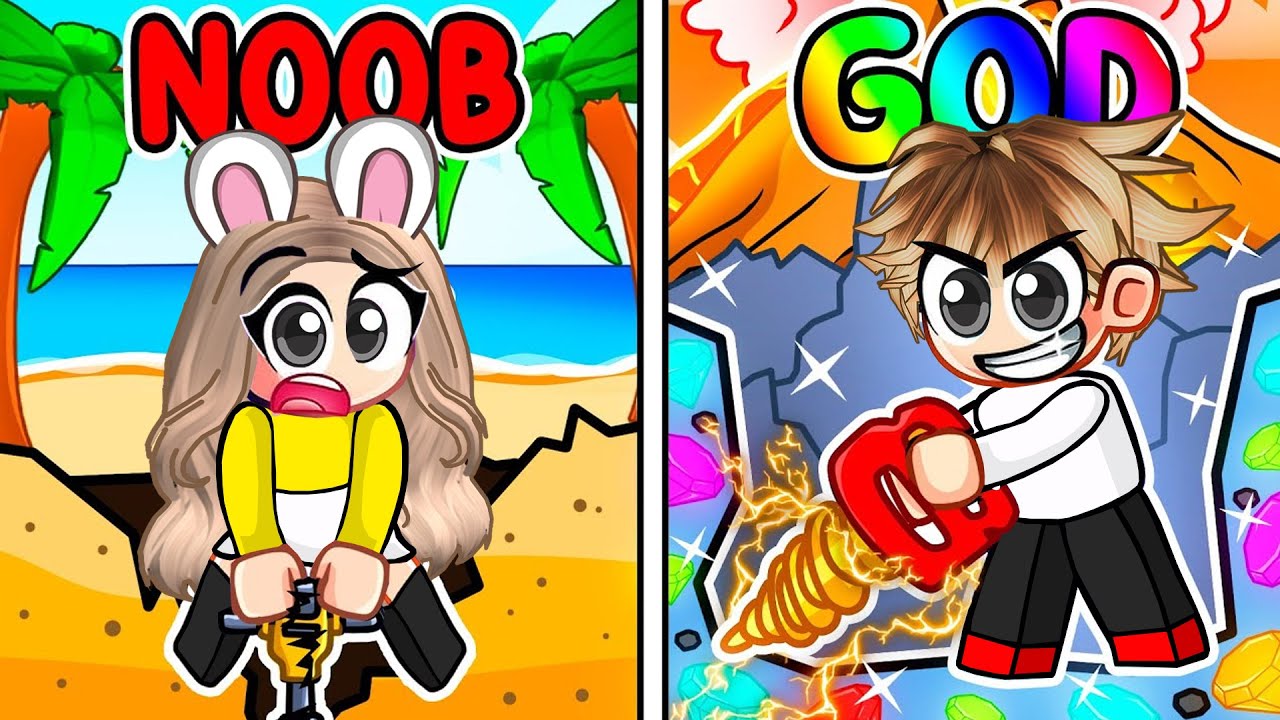 Upgrading Noob To GOD In Drill Digging Simulator With MY Friend!