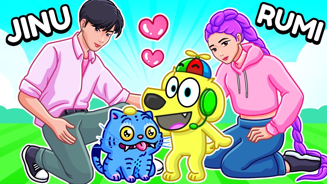 Having a KPOP DEMON HUNTERS FAMILY in Roblox!
