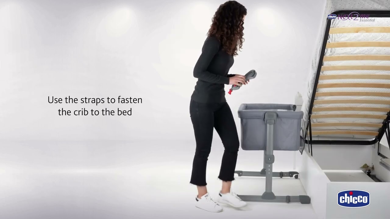 How to fasten Chicco Next2Me Essential  to bed - Chicco (English)