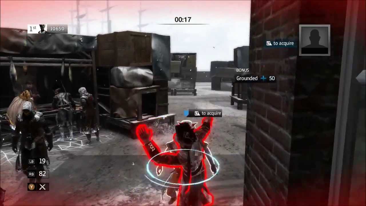 AC3 Multiplayer - Competitive Assassinate ft GeloCool - Assassin's Creed 3 Multiplayer