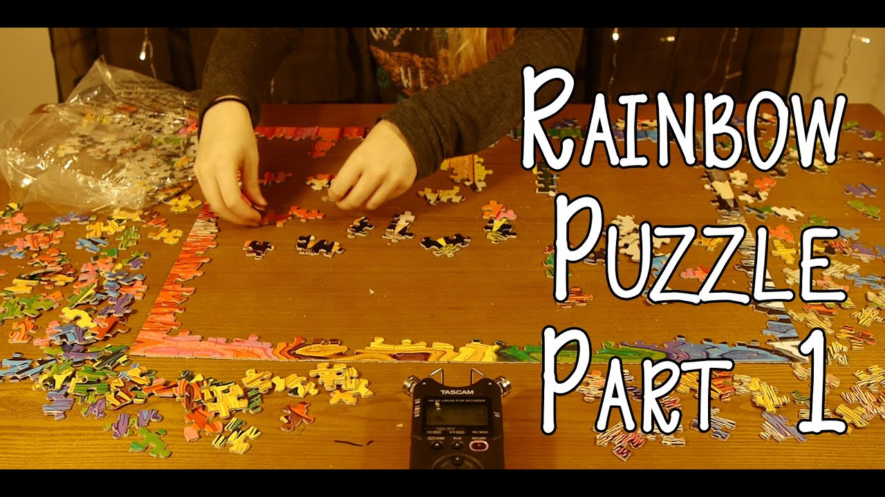 Rainbow Puzzle Part 1 Binaural ASMR (No Talking)