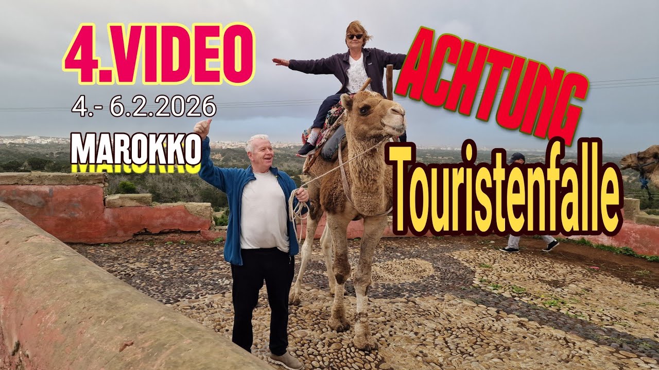 4VIDEO Marokko live Roadtrip Wohnmobil Knaus Freistehen Ritt auf Dromedar Tajine Nationalgericht 
