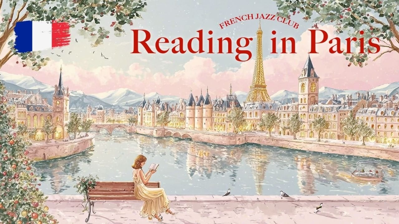 𝐏𝐞𝐚𝐜𝐞𝐟𝐮𝐥 𝐌𝐨𝐦𝐞𝐧𝐭𝐬 🌿 Elegant French Music — Reading by the Seine River | Calm Your Mind