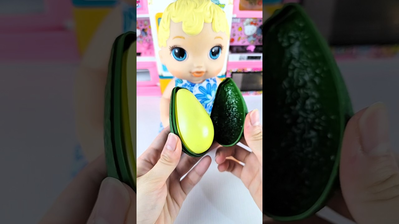 Satisfying with Unboxing & Review Miniature Avocado | ASMR Video no music #asmrtoys #toyhouse