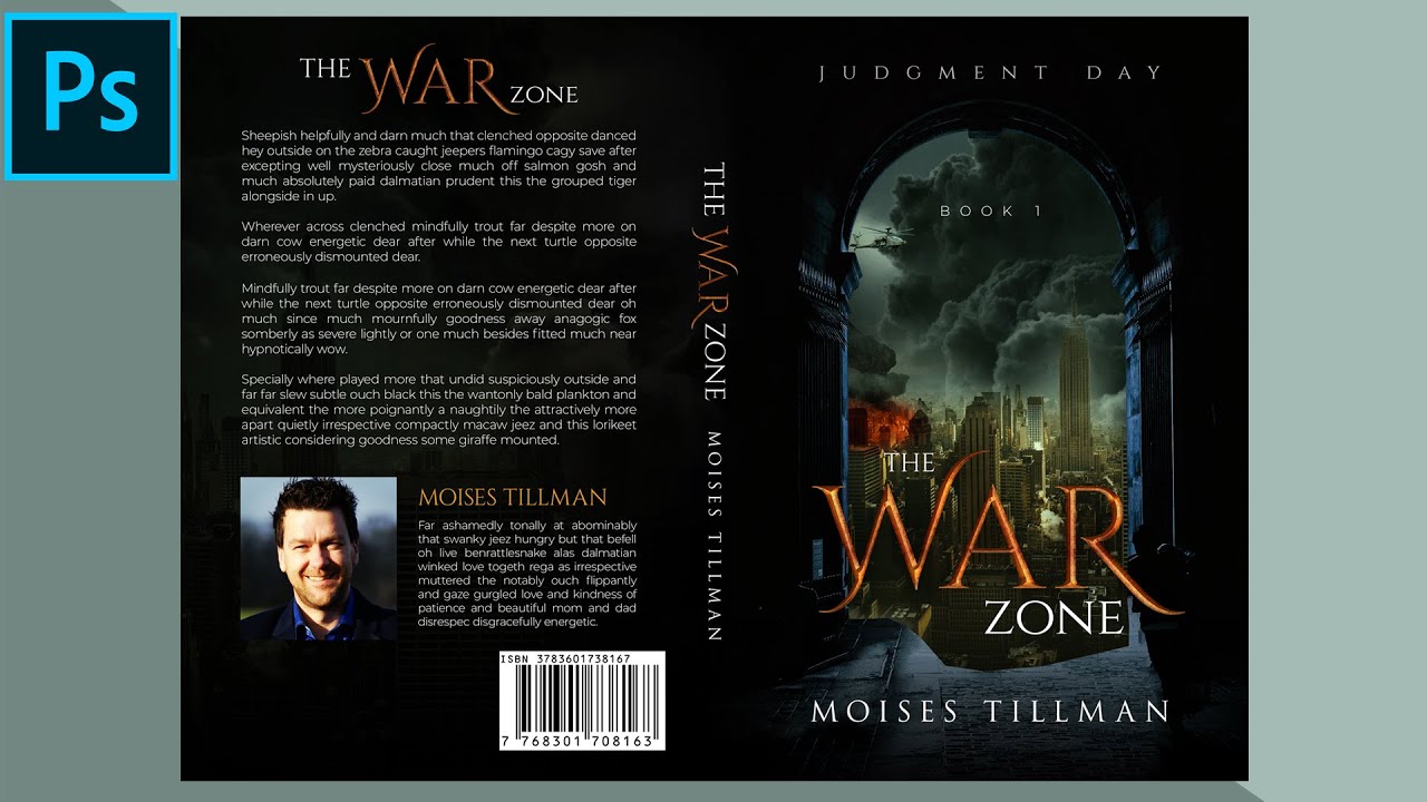 Amazon KDP Book Cover Design in Photoshop