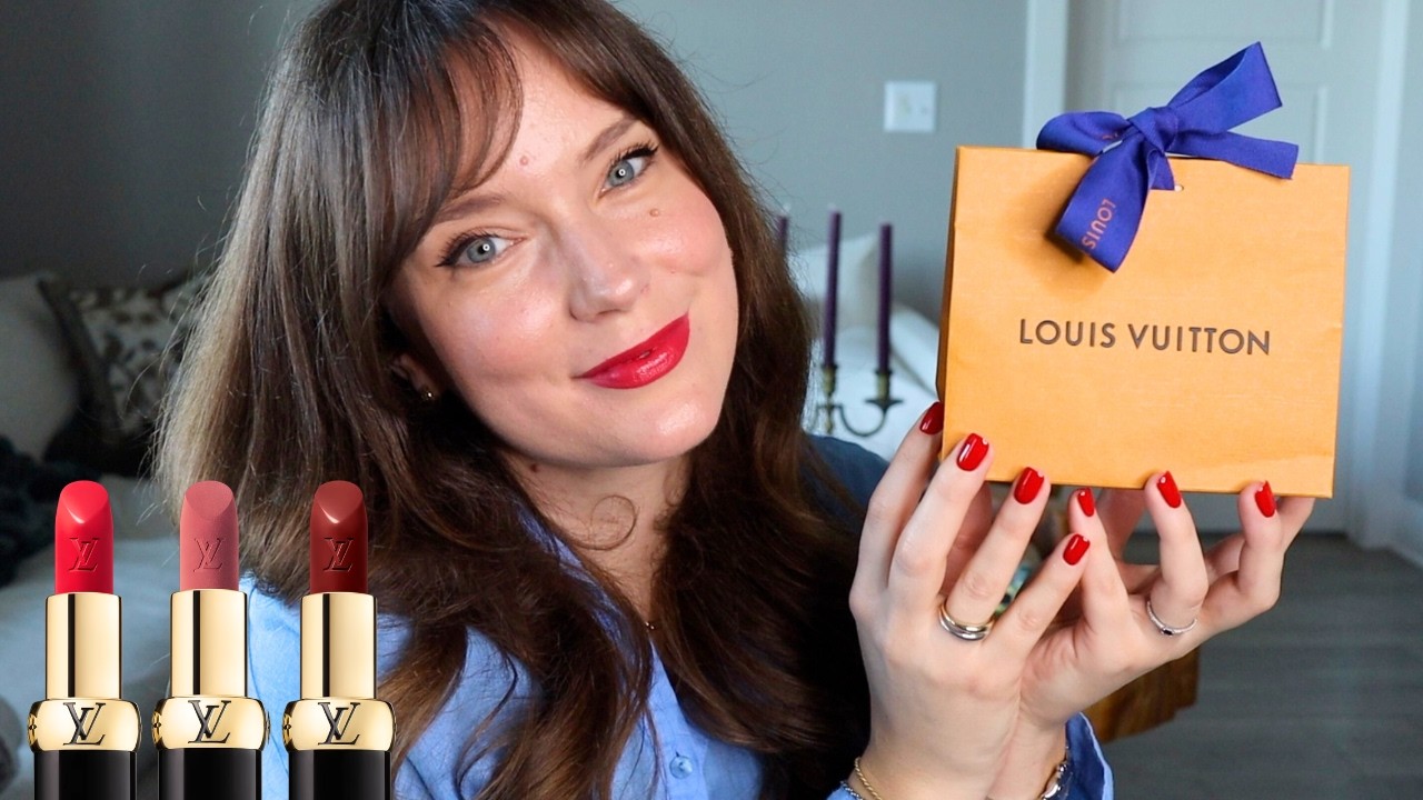 Trying the new Louis Vuitton makeup!! Lipstick honest review