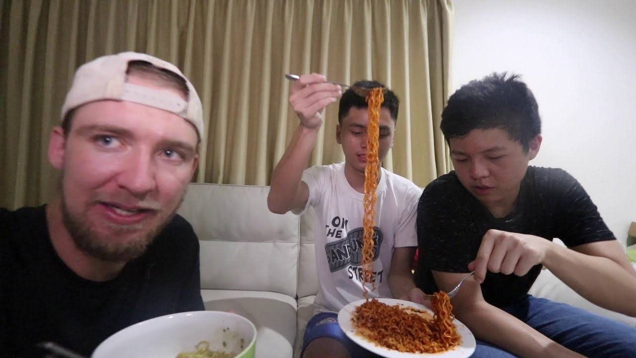 samyang spicy noodle challenge in indonesia