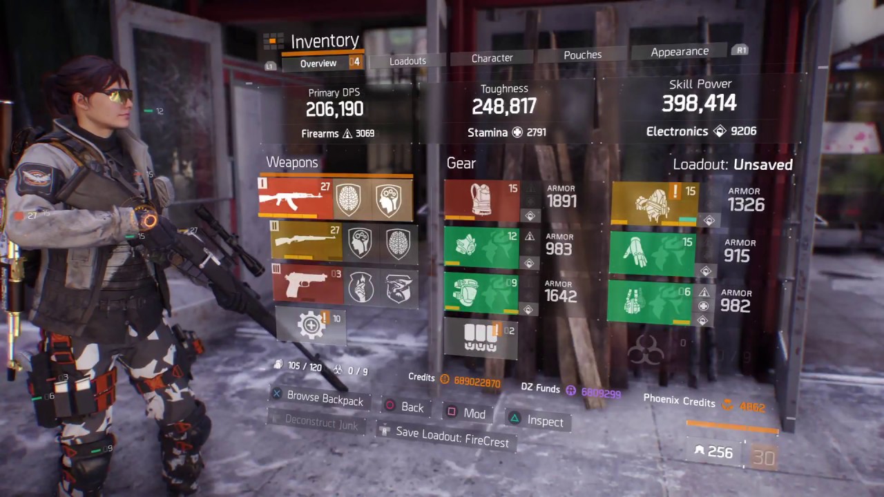 The Division 1.6.1 - Times Square Solo Legendary with Fire Crest