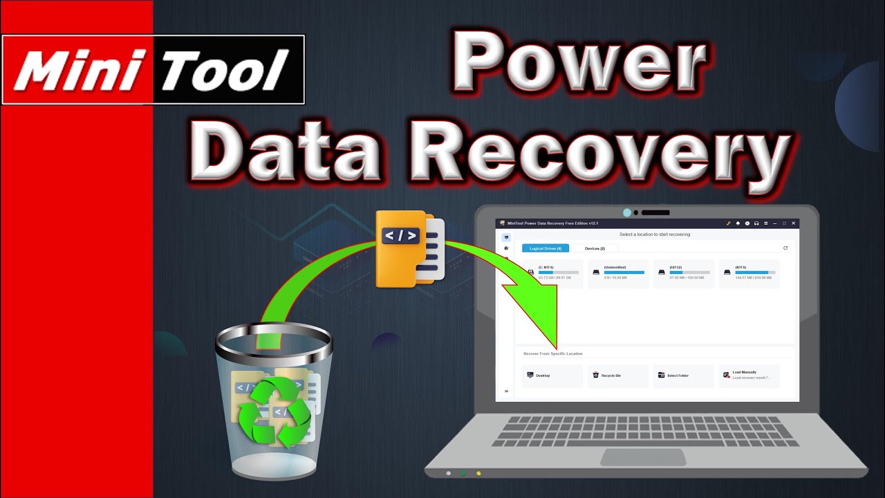 Восстановление утерянных или удаленных файлов - MiniTool Power Data Recovery
