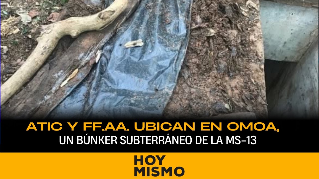 ATIC y FF.AA. ubican en Omoa, un búnker subterráneo de la MS-13