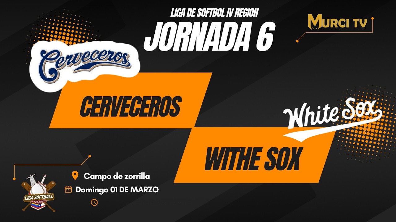 CERVECEROS VS WHITE SOX  // JORNADA 7 LIGA DE SOFTBOL IV REGION.