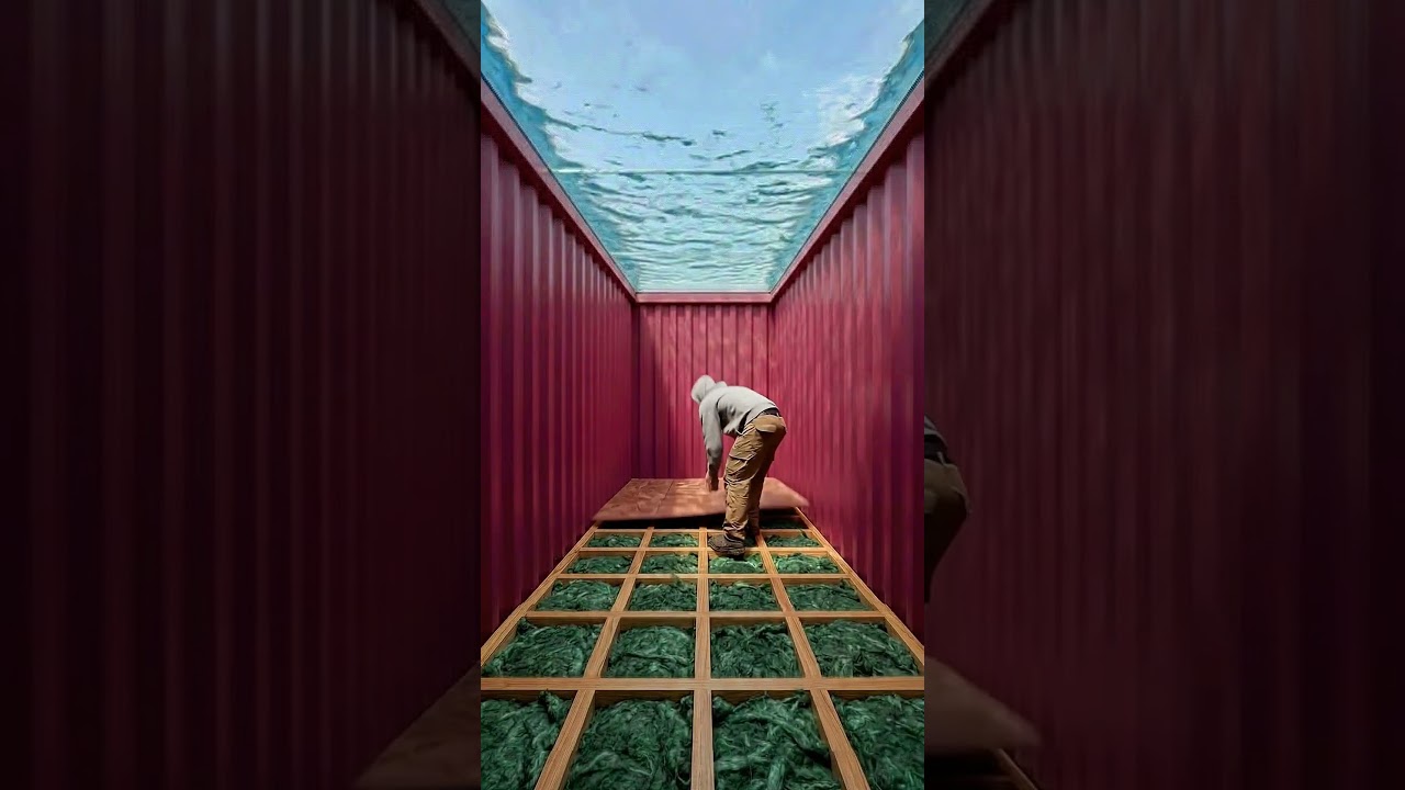 I Built a Secret Room Under My Swimming Pool 😱 #shorts