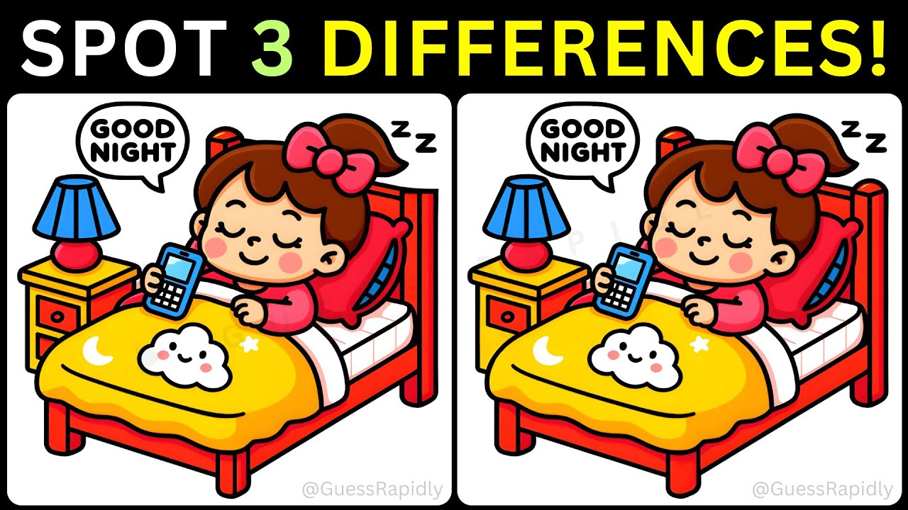 🌟Найдите 3 интересных отличия, повысьте свою наблюдательность!📸【#408 Игра-головоломка】