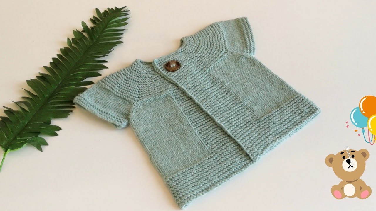 🍃Bebek Yeleği Yapımı/Yelek Modelleri/ Şiş İle Bebek Yeleği/Harosa Örgü Yelek🌿Bebek Yelekleri