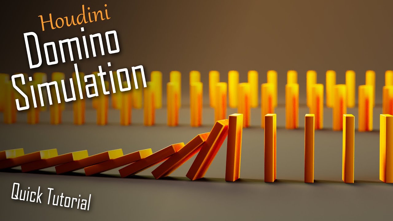 Domino Simulation || Quick Tutorial Houdini