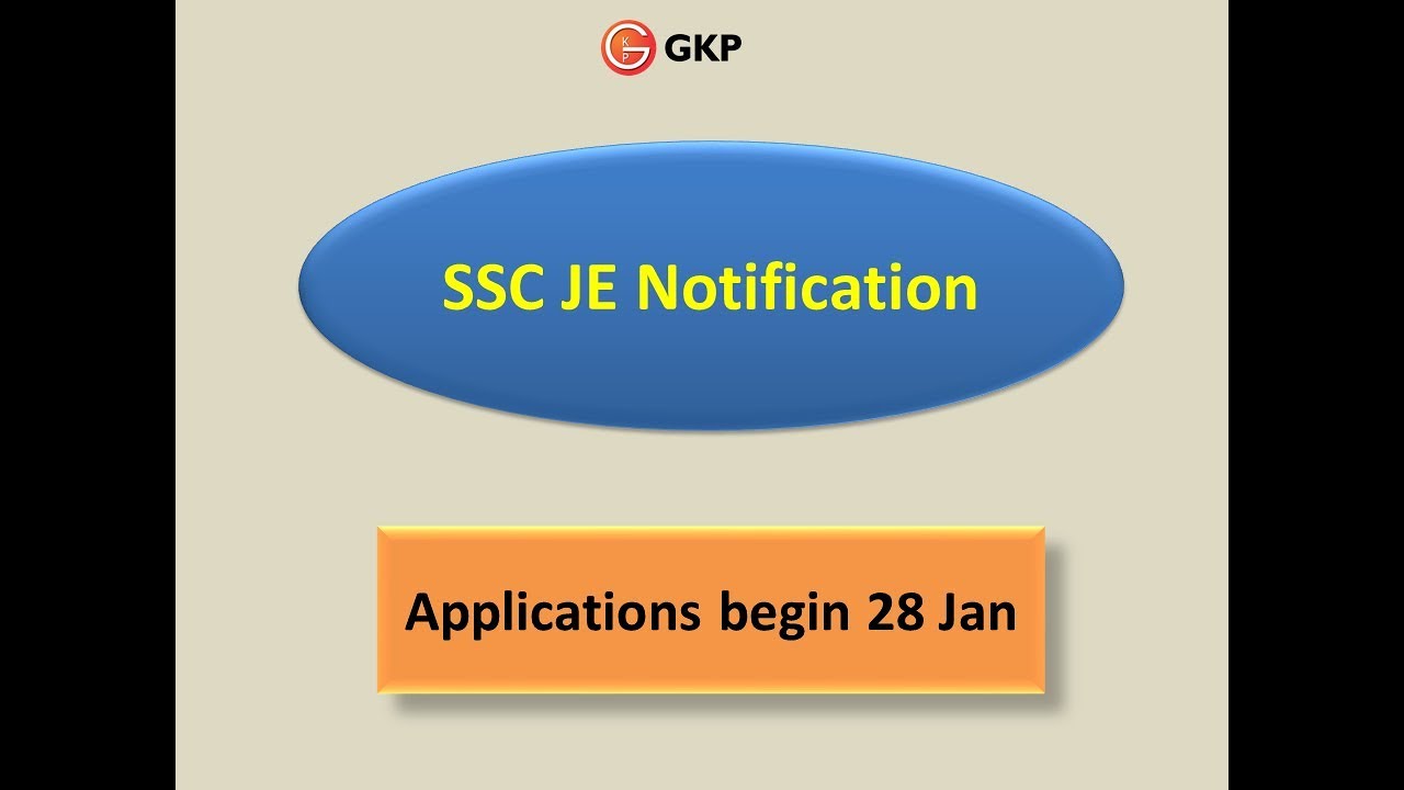 SSC JE Notification 2019 || Junior Engineer Recruitment Short Notice by SSC