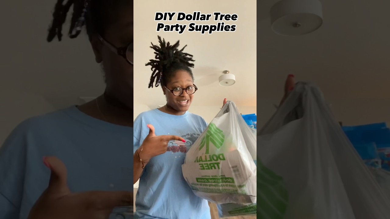 Make Custom Party Supplies using Dollar Tree Items! 