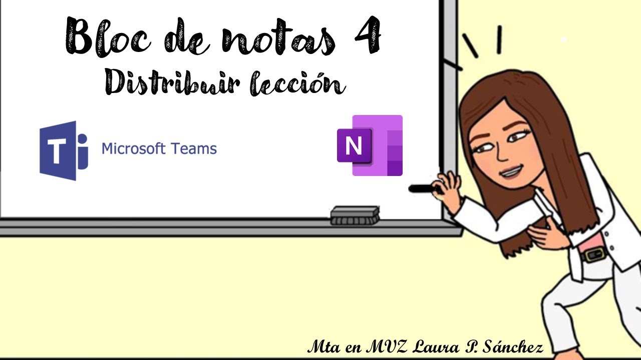 Distribución de lecciones bloc de notas TEAMS
