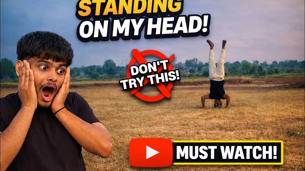 Sir Ke Bal Khada Ho Kar Challenge Kiya 😱Dangerous Challenge #challenge #adventure #mindofchetan