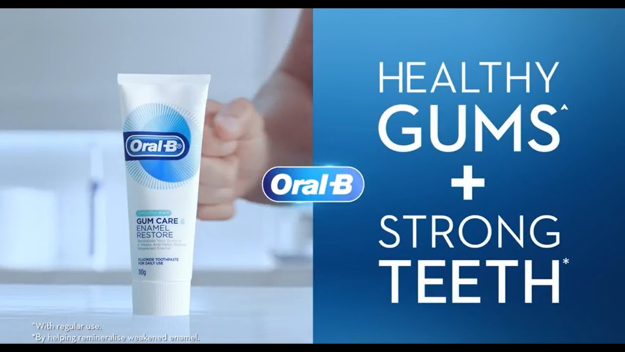 Oral B Gum Care & Enamel Restore Toothpaste: Gums, Rob! Not Guns! 30s ENG