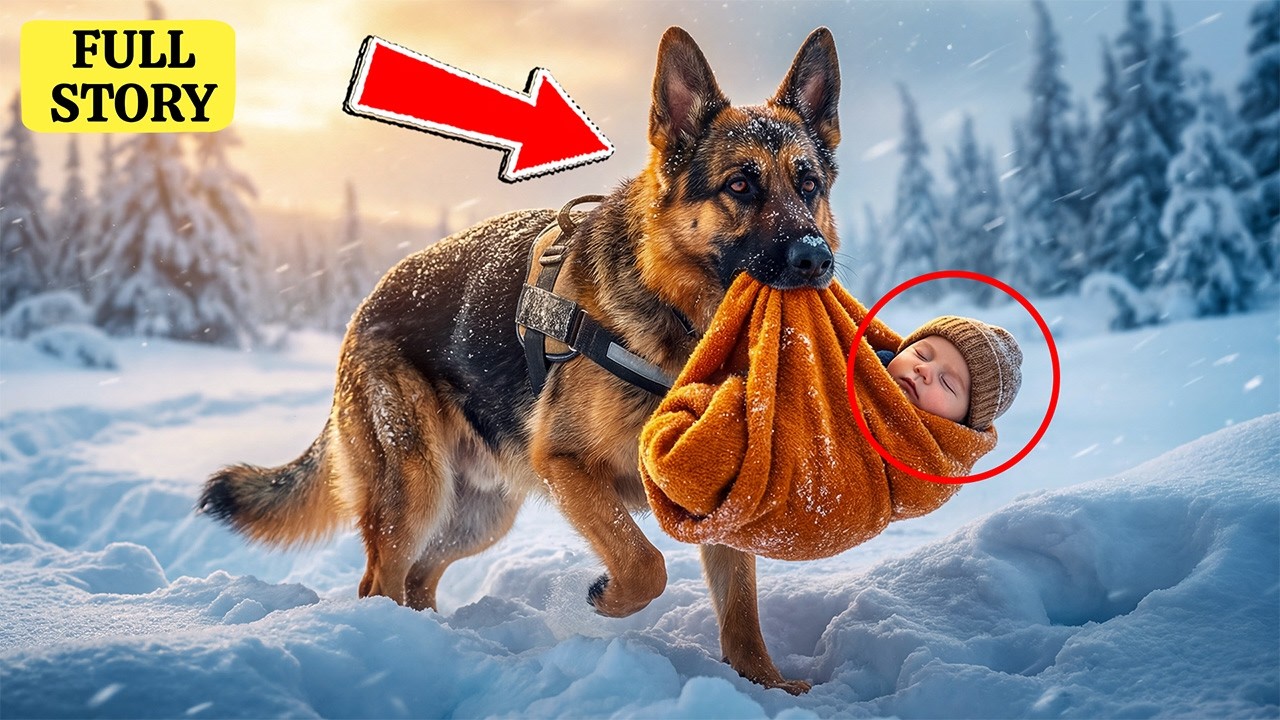 K9 Dog Risks Life In Snowstorm To Save Baby Boy. Doctors Shocked By The Miracle Rescue.