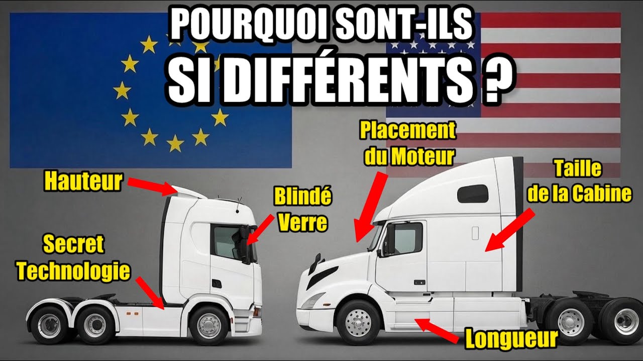 Pourquoi les camions AMÉRICAINS et EUROPÉENS sont-ils si différents ?!