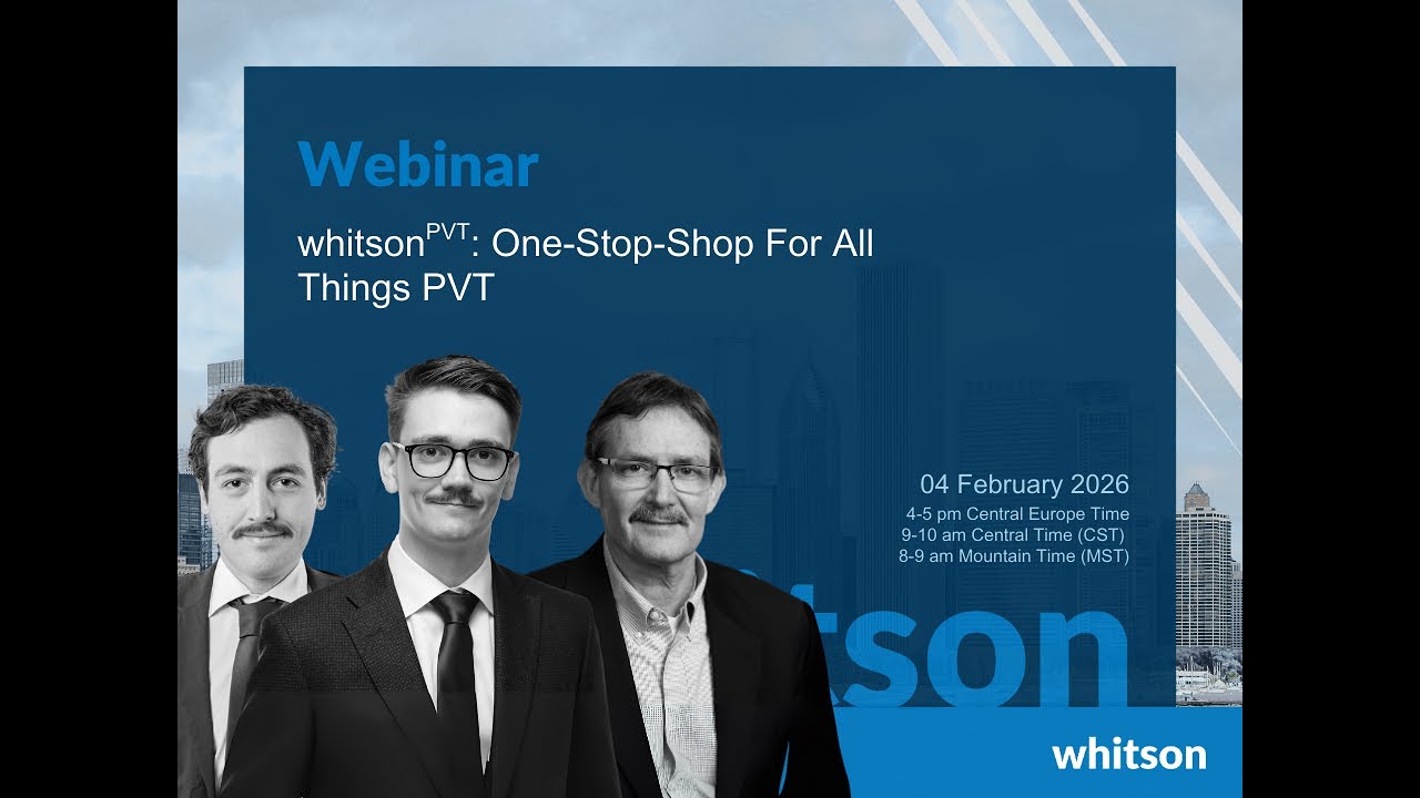 [Вебинар Whitson] WhitsonPVT: Универсальный центр всего, что связано с PVT