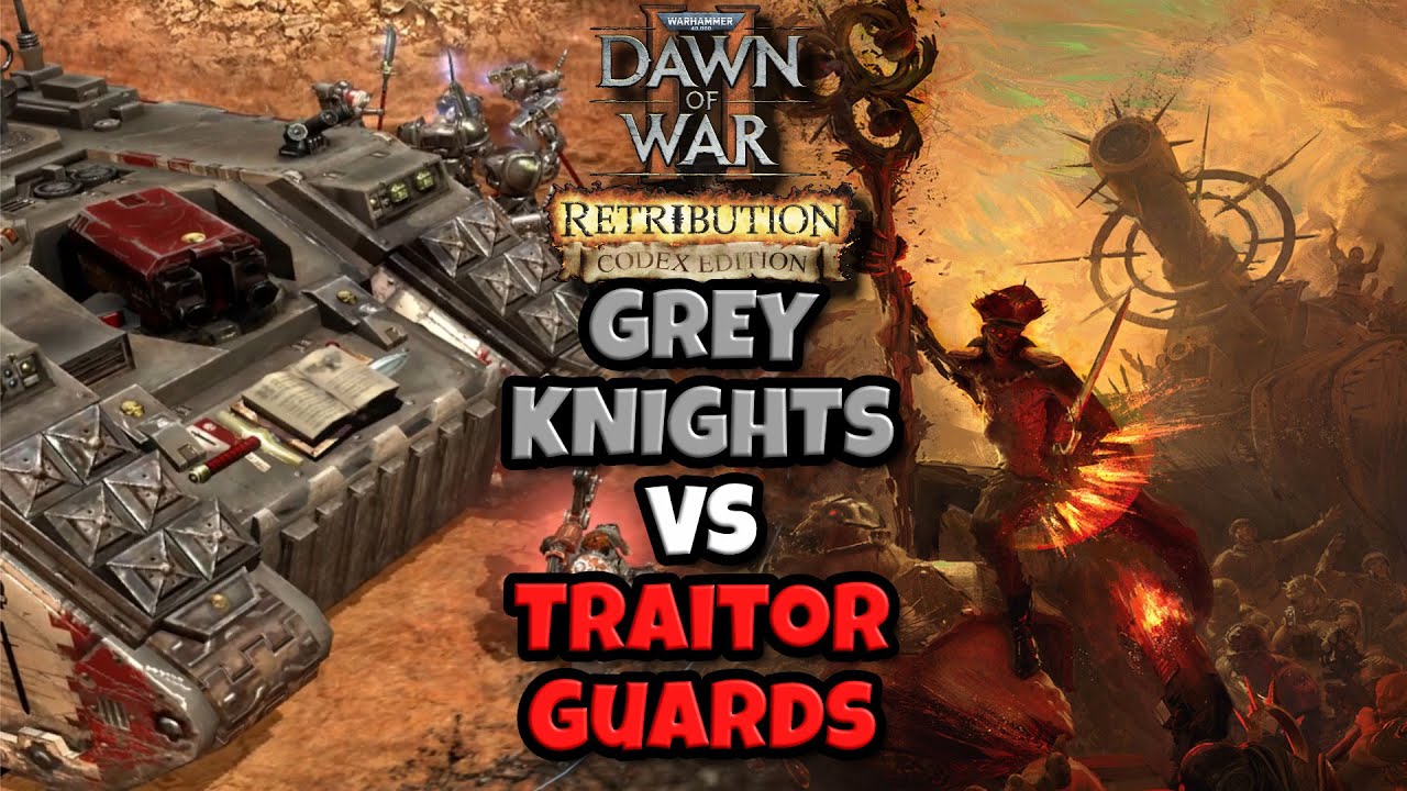 Серые Рыцари наносят удар! Легендарные юниты и голосовые реплики. Кинематографическая битва DoW2 ...