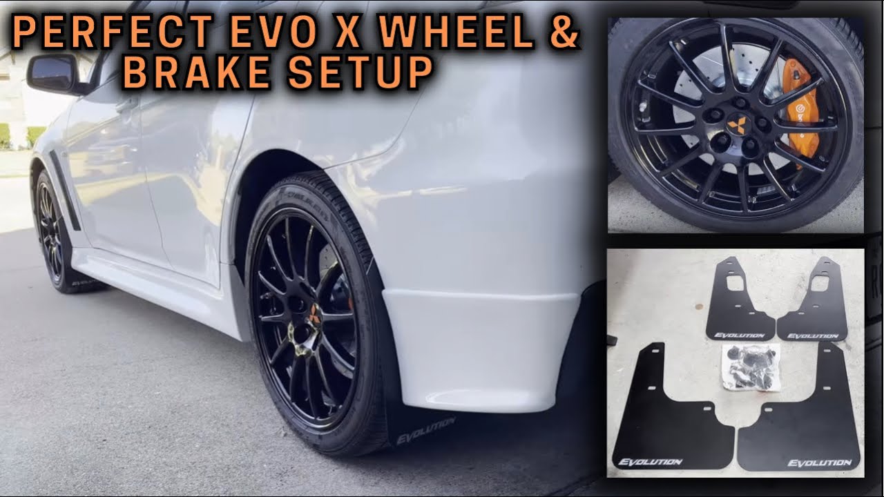 StreetRays Mud Flaps Install + Evo X Enkei Wheels Finally Back On After Paint!!!