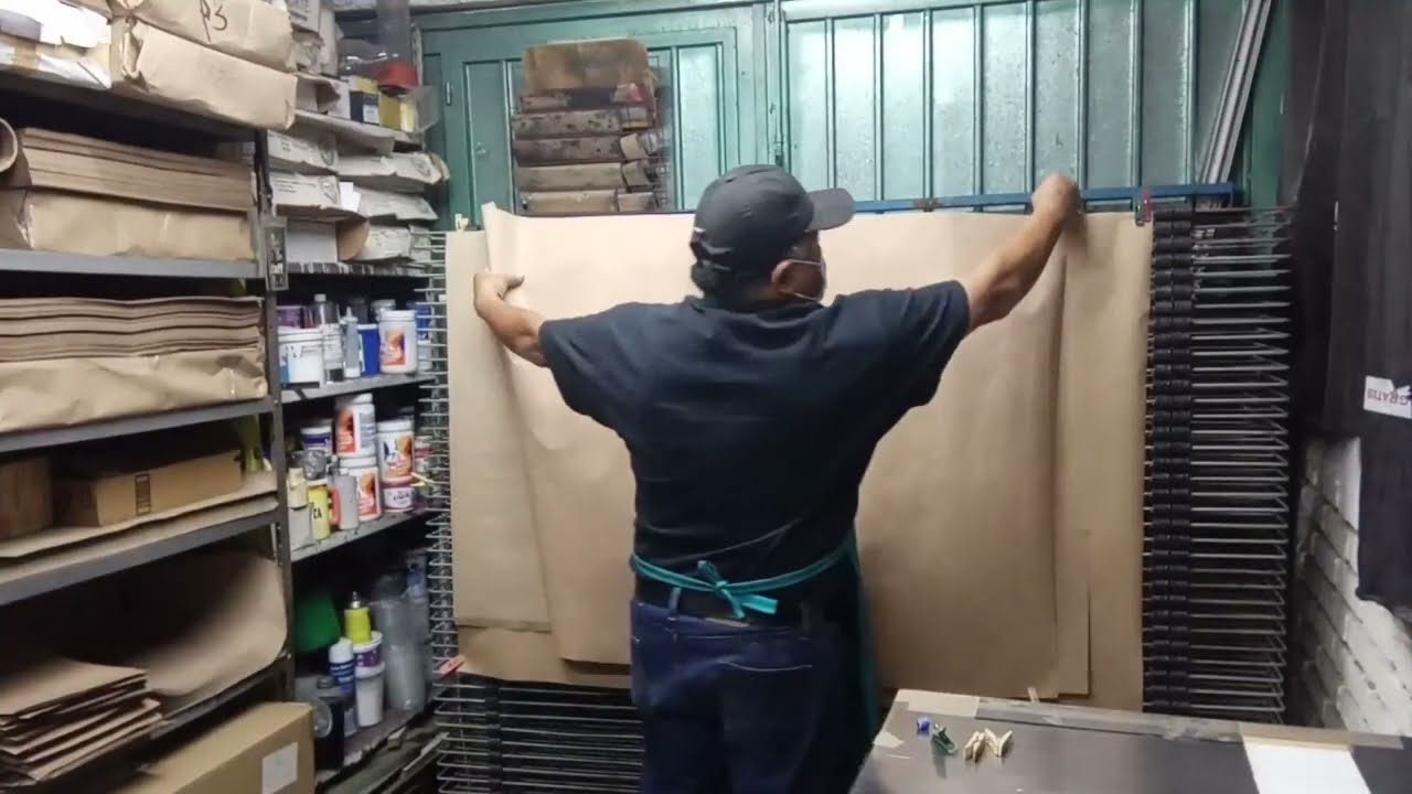 5 tamaños DIFERENTES,  de bolsa kraft en 1 pliego de 140 x 95