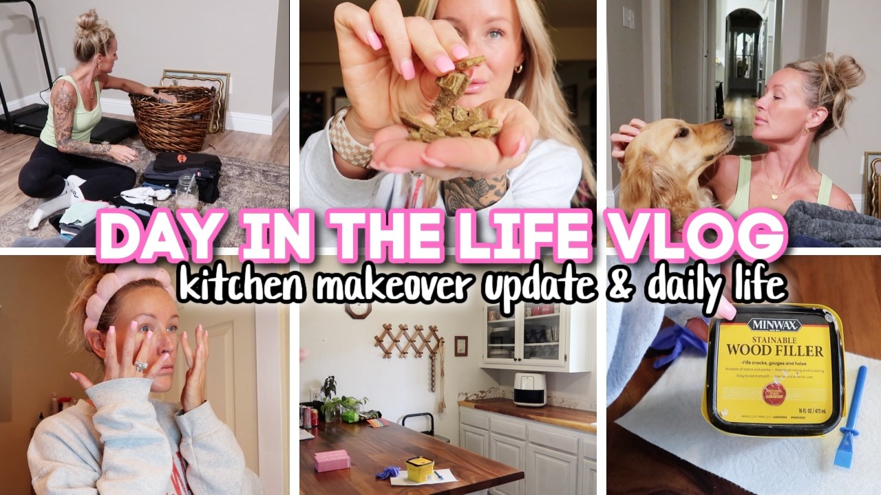 DAY IN THE LIFE VLOG // kitchen makeover update & daily life stuff