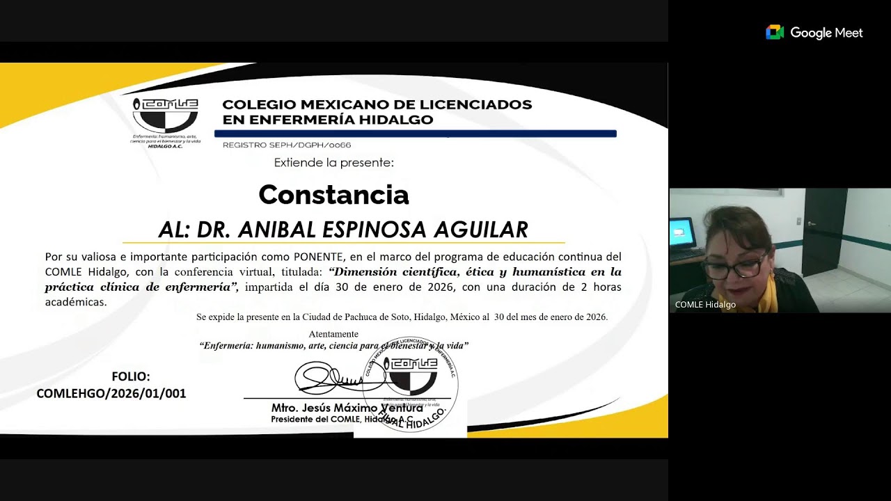 “Dimensión científica, ética y humanística en la práctica clínica de enfermería”