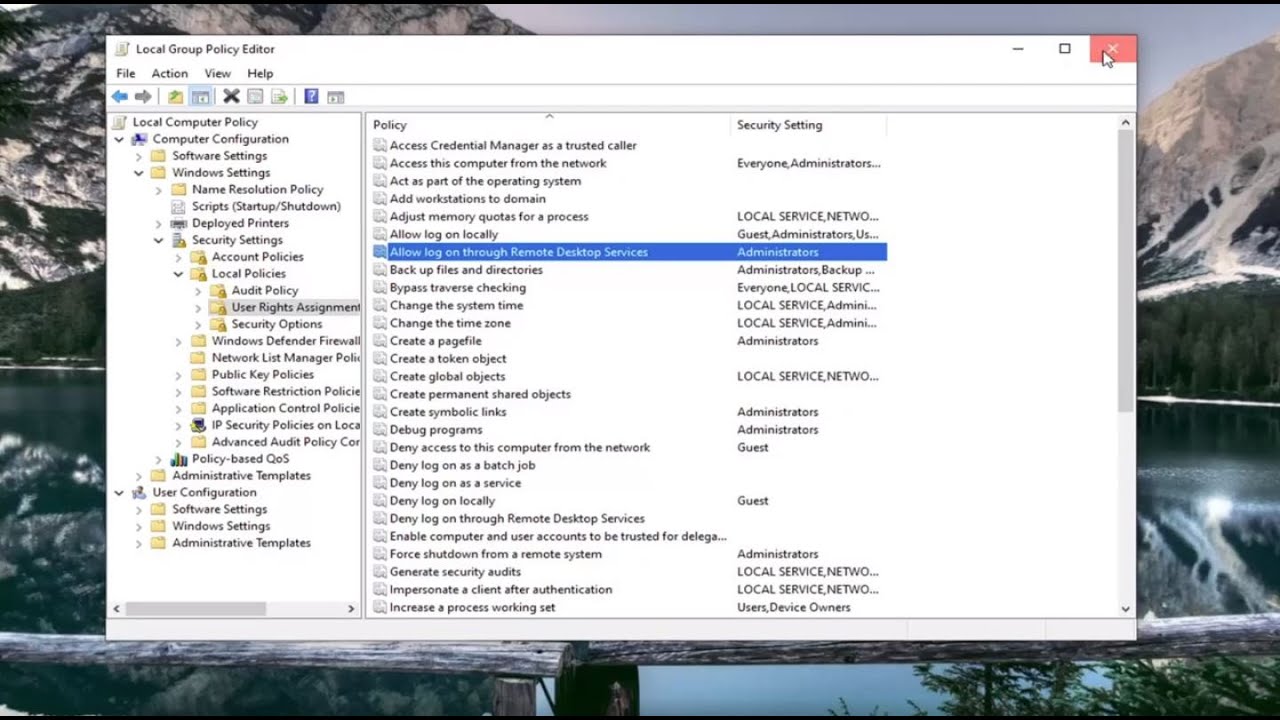 To Sign in Remotely, You Need the Right to Sign in Through Remote Desktop Services FIX