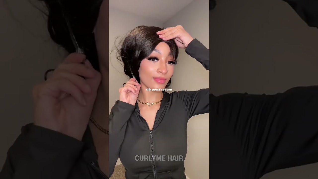 Finally get the viral CurlyMe kinky straight glueless wig💃🥳#wigs #curlymehair #hair #gluelesswig