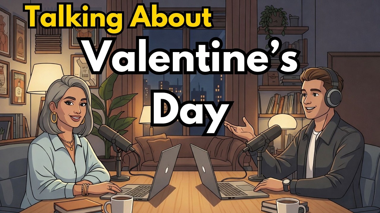 Talking about Valentine's Day in English | English Conversation Practice