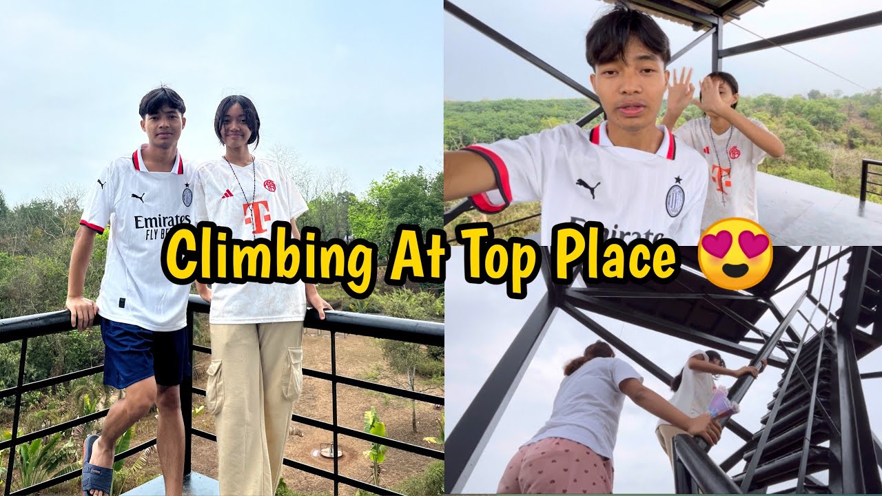 Climbing Top Place With Sisters 😊