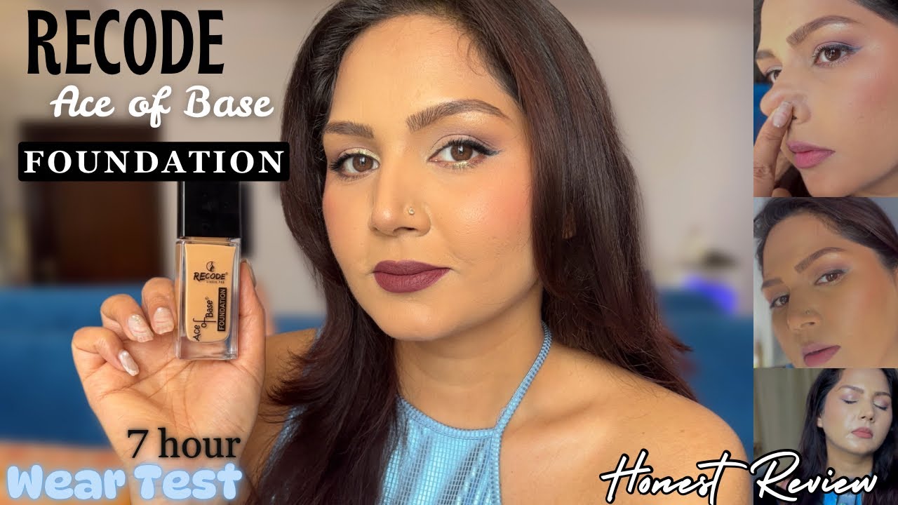 Recode Ace of Base Foundation Review / 7 Hour Wear Test / worth or not ? #recode #honestreview