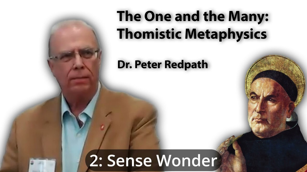 The One & the Many: Thomistic Metaphysics 02 (Sense Wonder) — Dr. Peter Redpath
