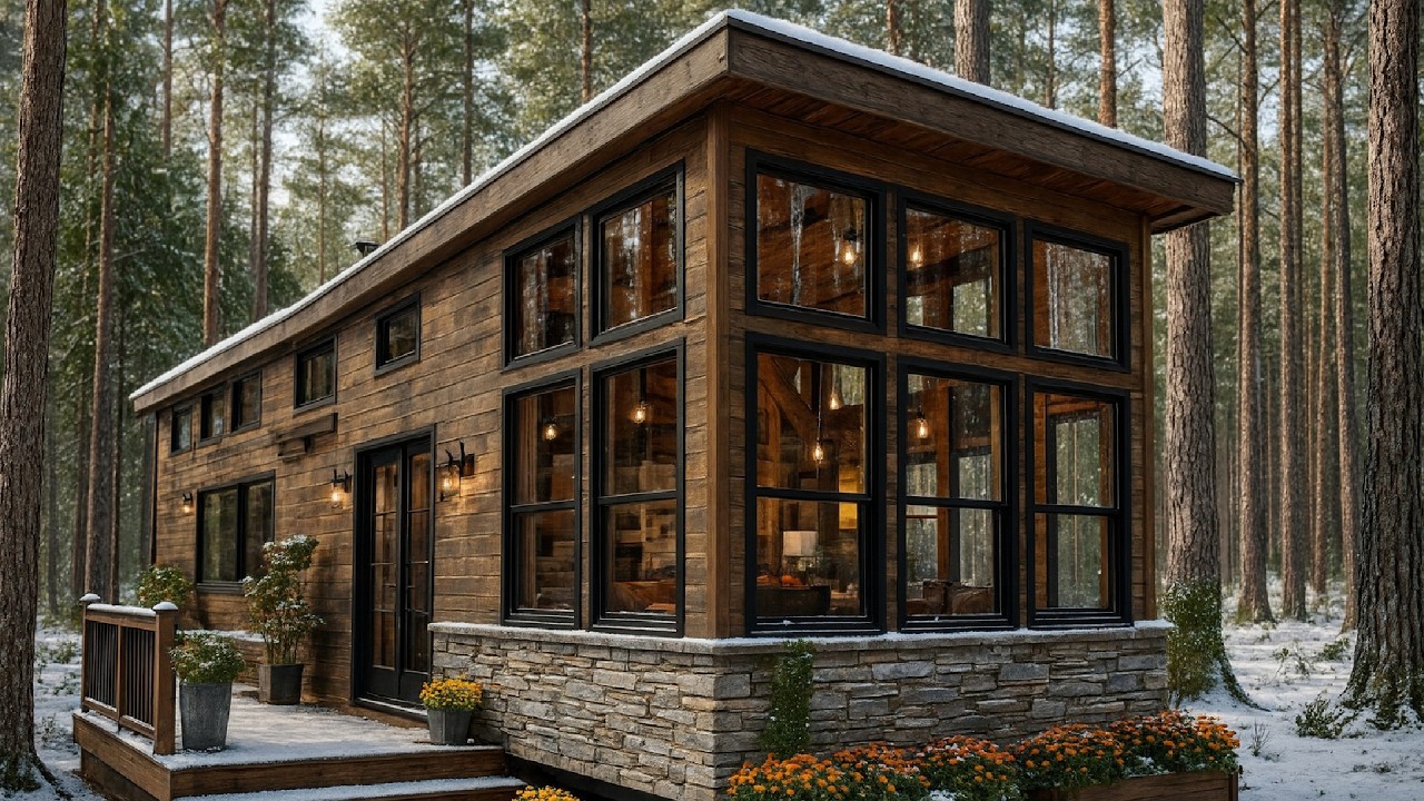 why This Black Cabin Might Be The Most Rustic Home