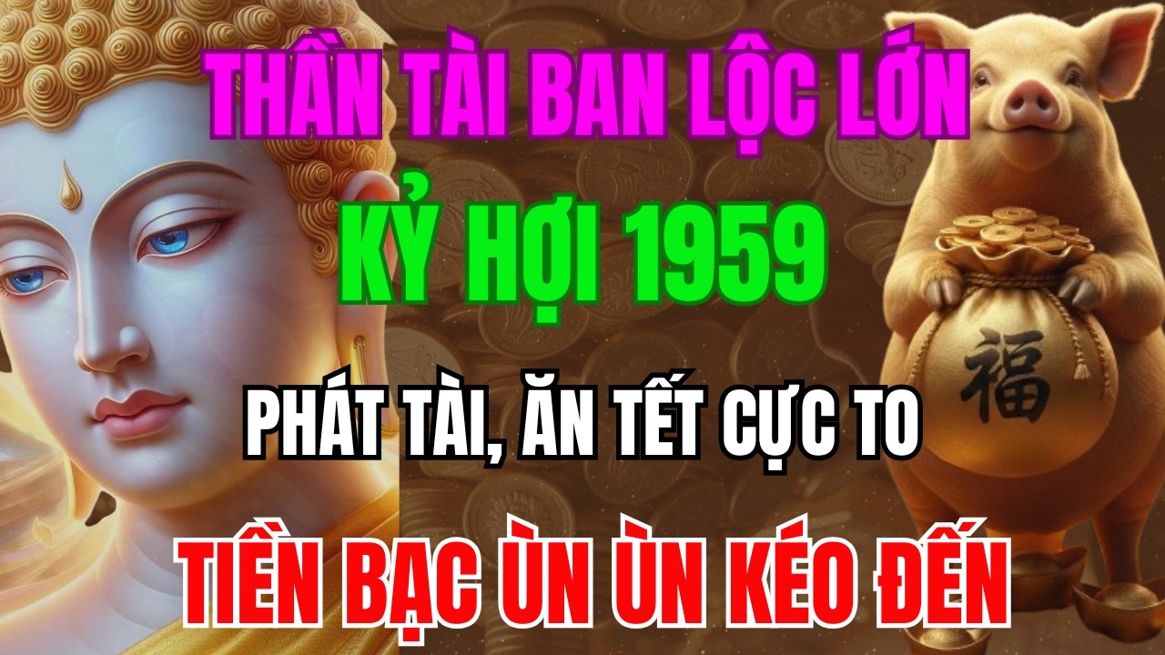 Thần Tài Ban Lộc Lớn, Kỷ Hợi 1959 Sắp Phát Tài, Ăn Tết Cực To, Tiền Bạc Ùn Ùn Kéo Đến