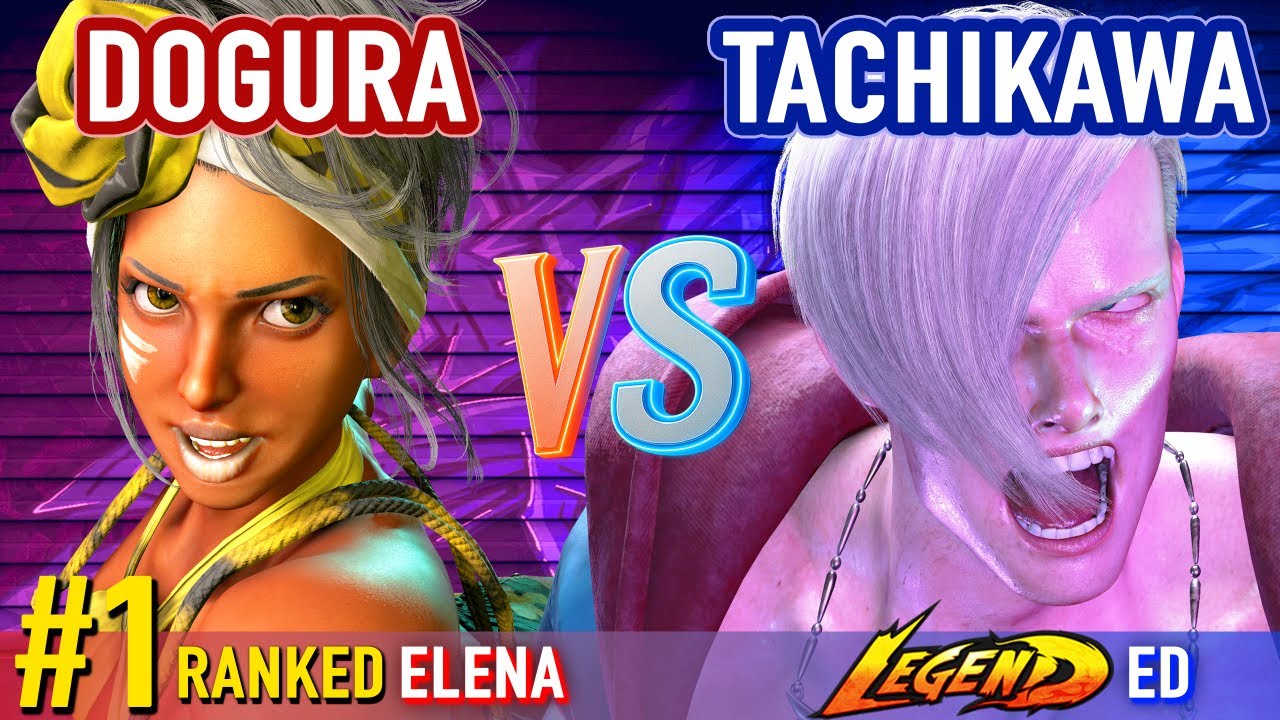 SF6 ▰ DOGURA (#1 Ranked Elena) vs TACHIKAWA (Ed / Manon) ▰ High Level Gameplay