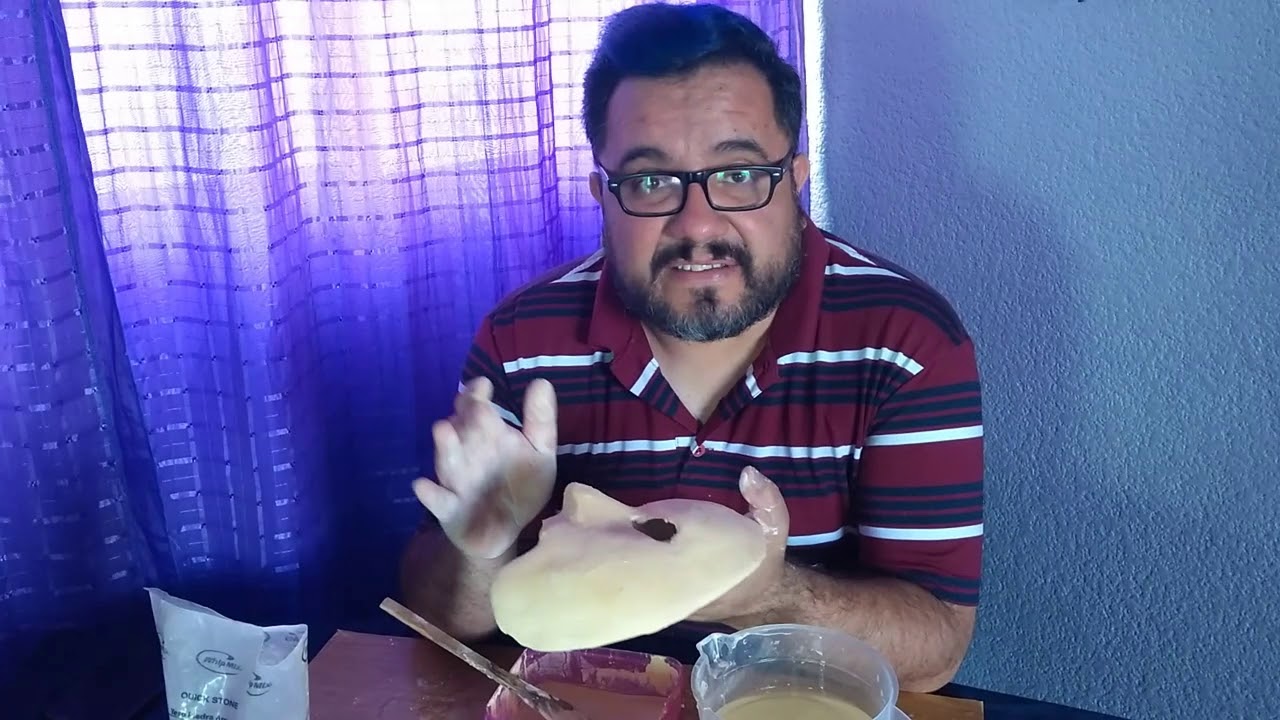 Tutorial // máscara de yeso // aplicación de yeso piedra EDBA