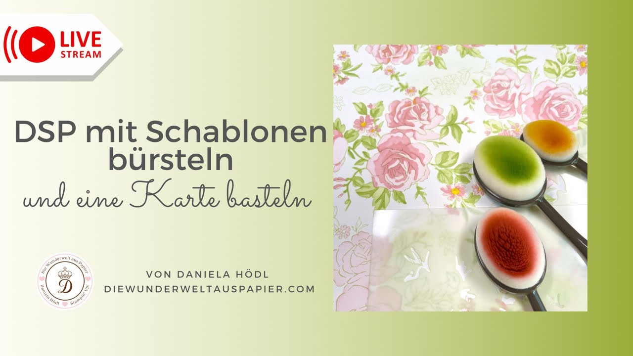 DSP selber gestalten😍ganz einfach mit Schablonen 😉 #anleitung #stempeln #basteln #stampinup #diy