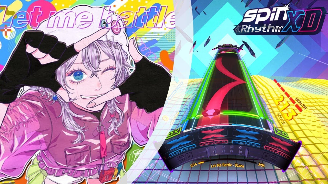 Spin Rhythm XD | 9Lana - Let Me Battle | Custom chart made by Steven of Astora