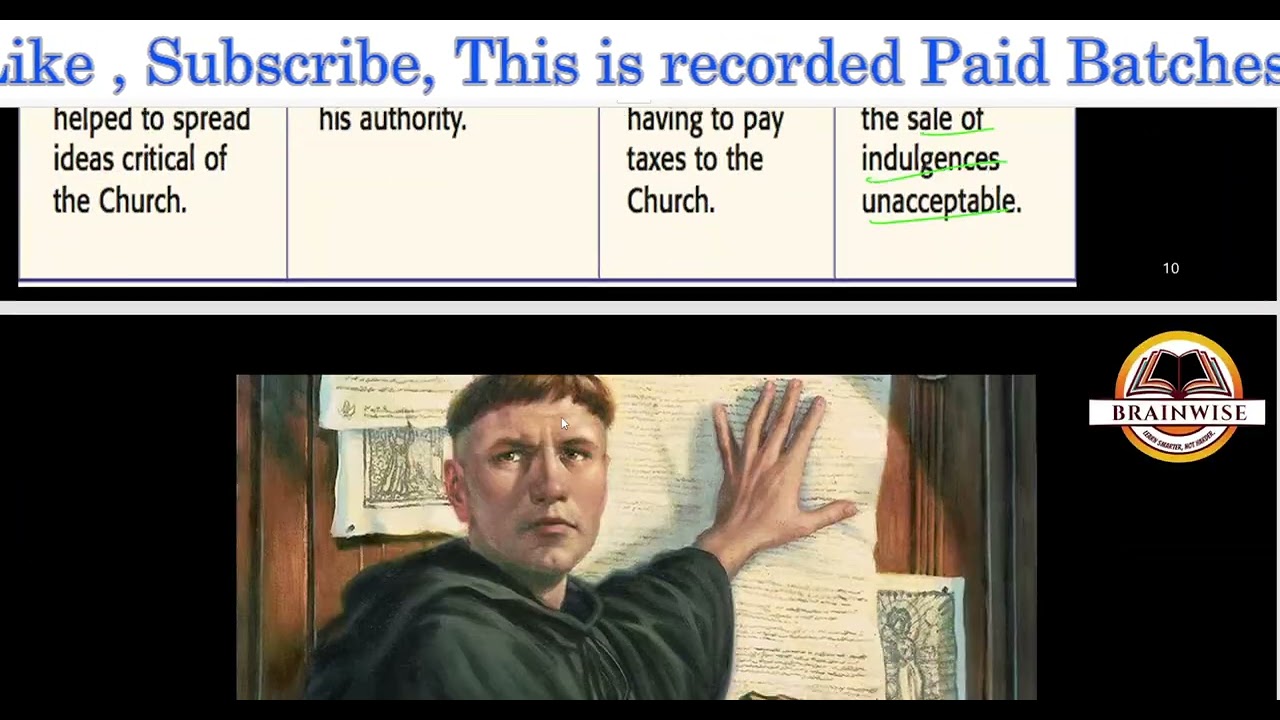 Reformation and Opium War | Recorded Class -03 |Brain Wise 