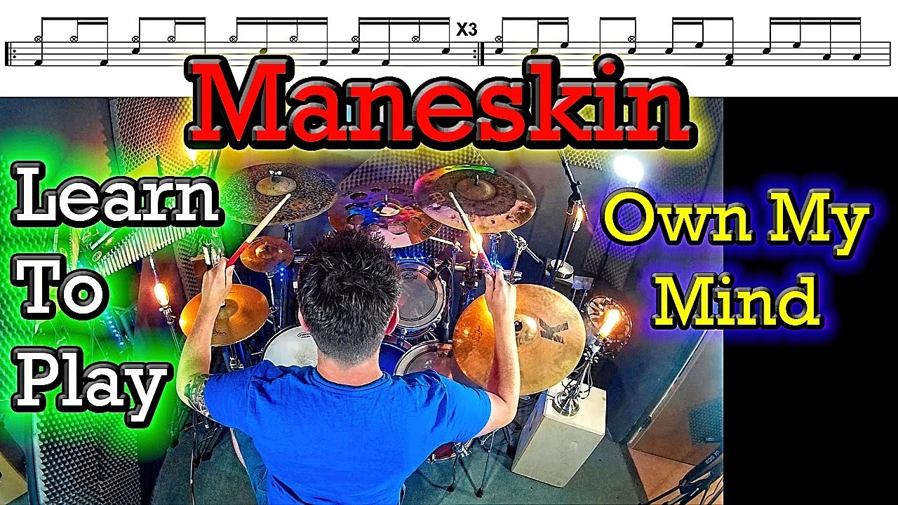 How To Play - Maneskin -Own My Mind -Drum Tutorial Lesson