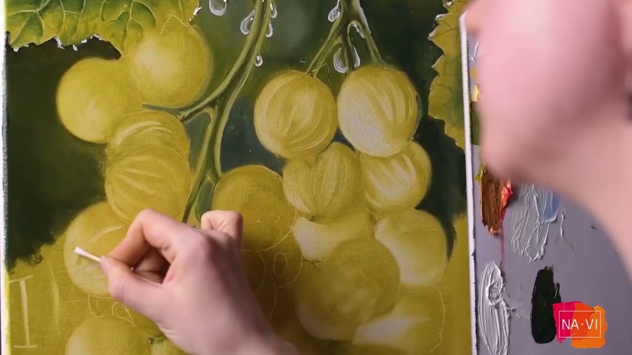 СЕКРЕТ ХУДОЖНИКА. Надежда Ильина. Секреты написания прозрачных ягод