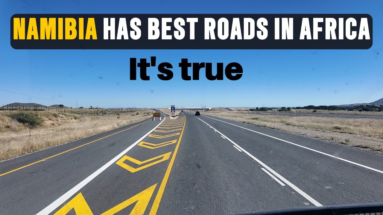 It's true! NAMIBIA has best roads in Africa! Road Trip to Swakopmund from Windhoek
